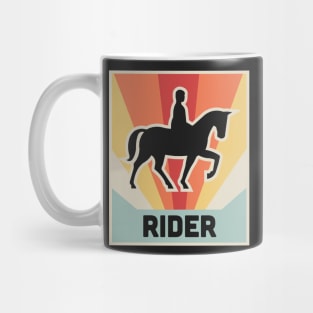 RIDER | Vintage Horseback Riding Poster Mug